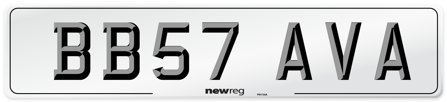 BB57 AVA Number Plate from New Reg